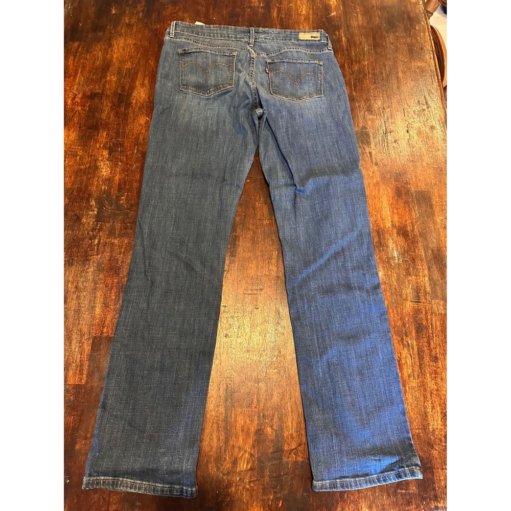 Levis Slight Curve Straight Leg Jeans Womens 10/30 Blue Excellent Classic Rise